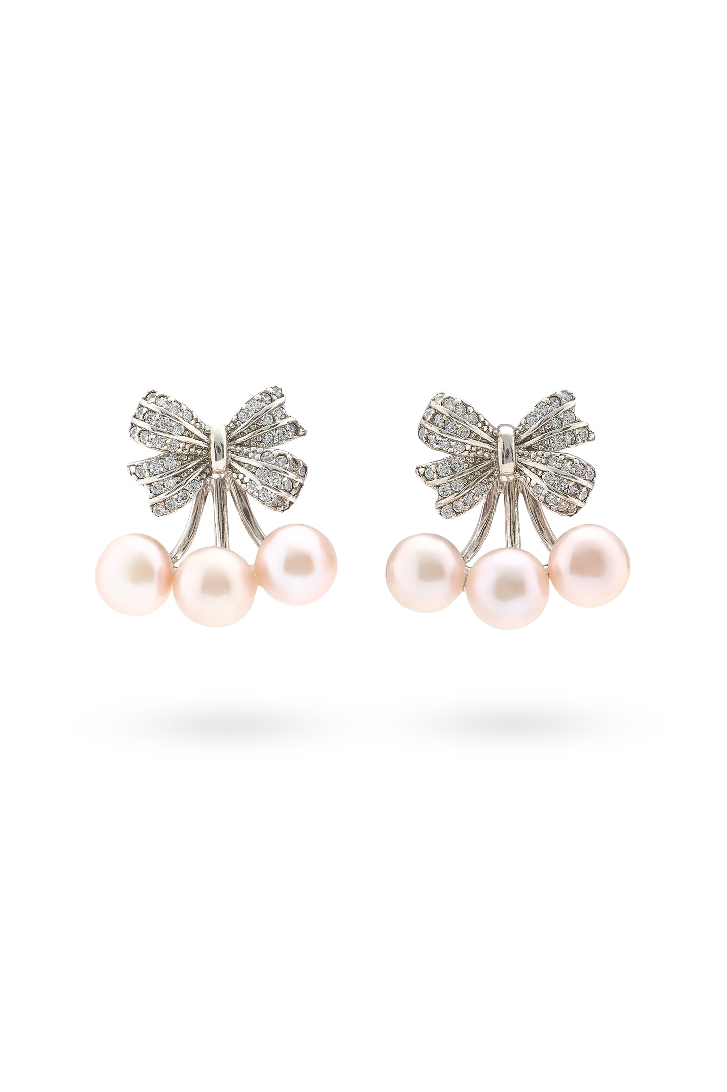 Pearl Bow Earrings