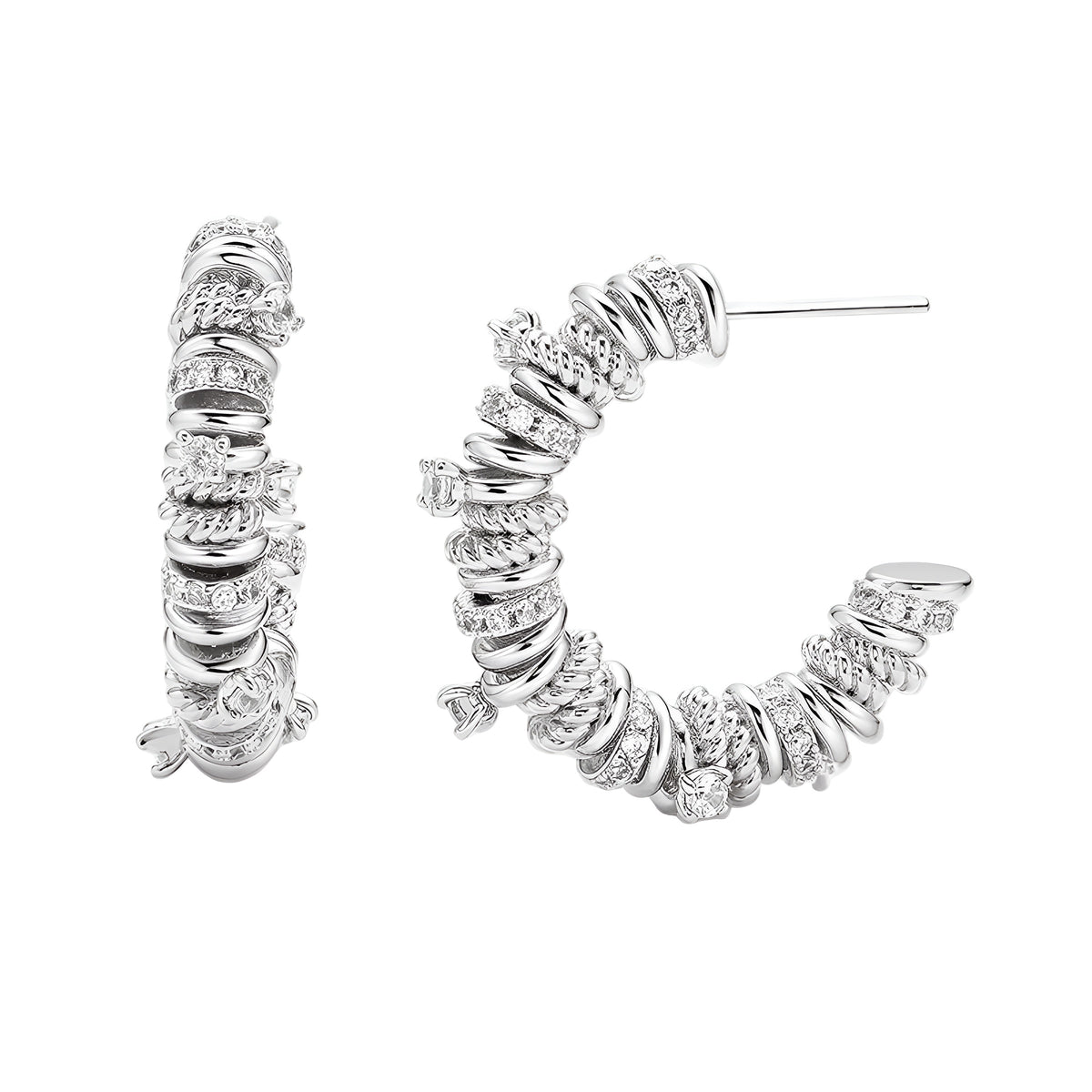 Azura Charm Hoop Earrings