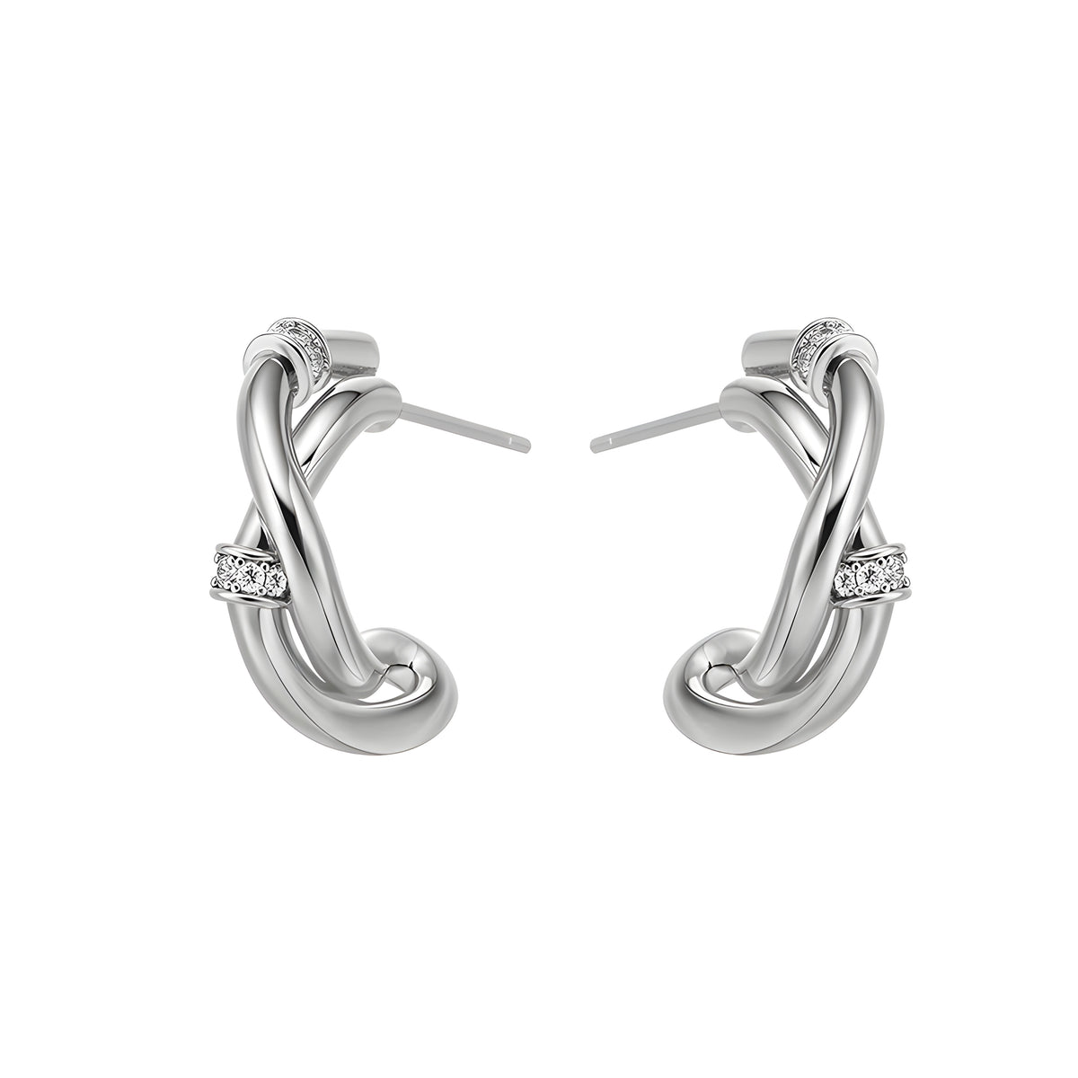 Aurelia Knot Hoop Earrings