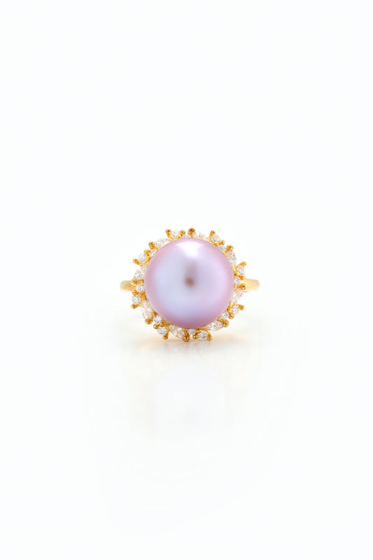 Lavender Pearl Ring