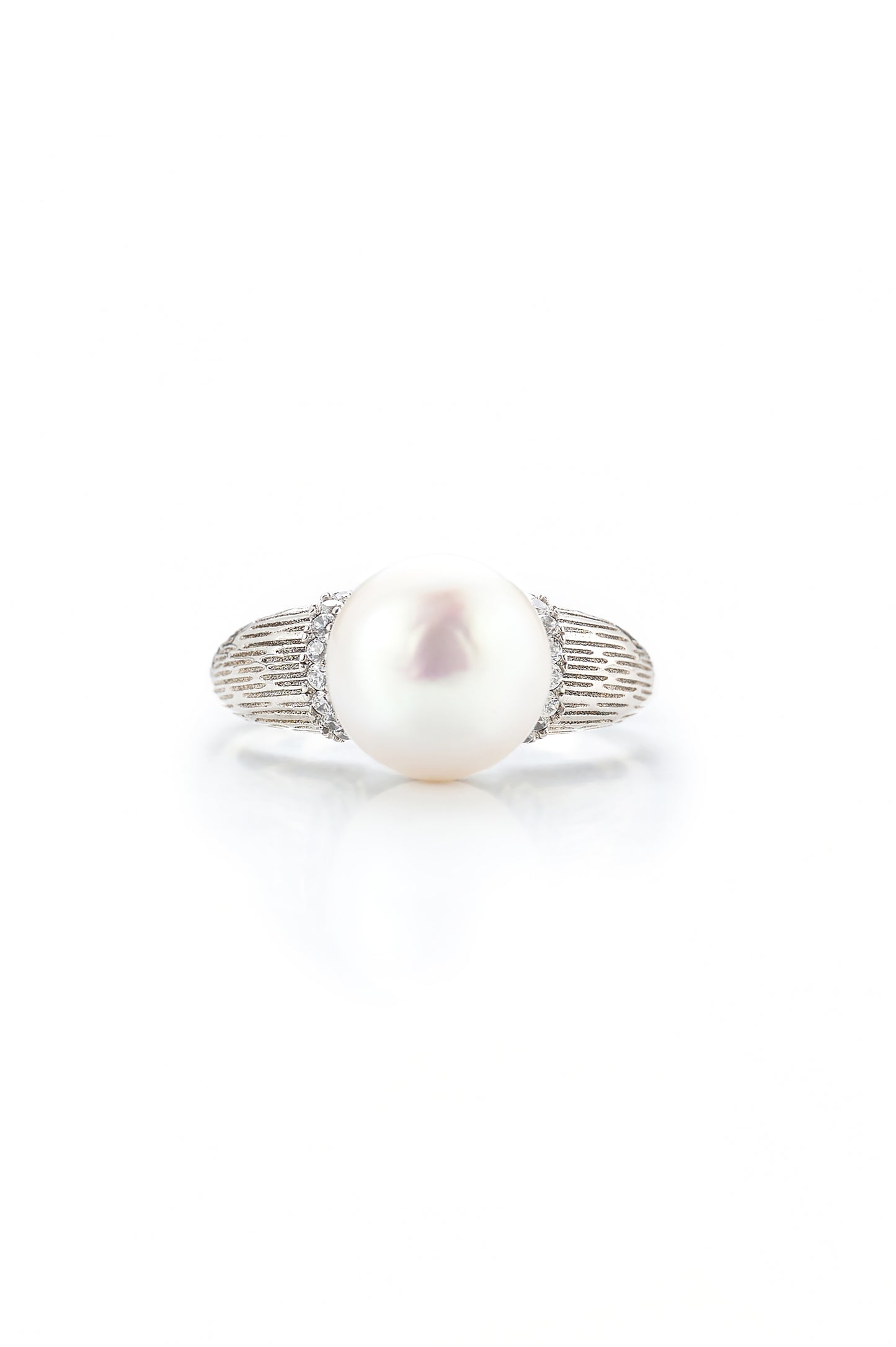 Striped Pearl Ring