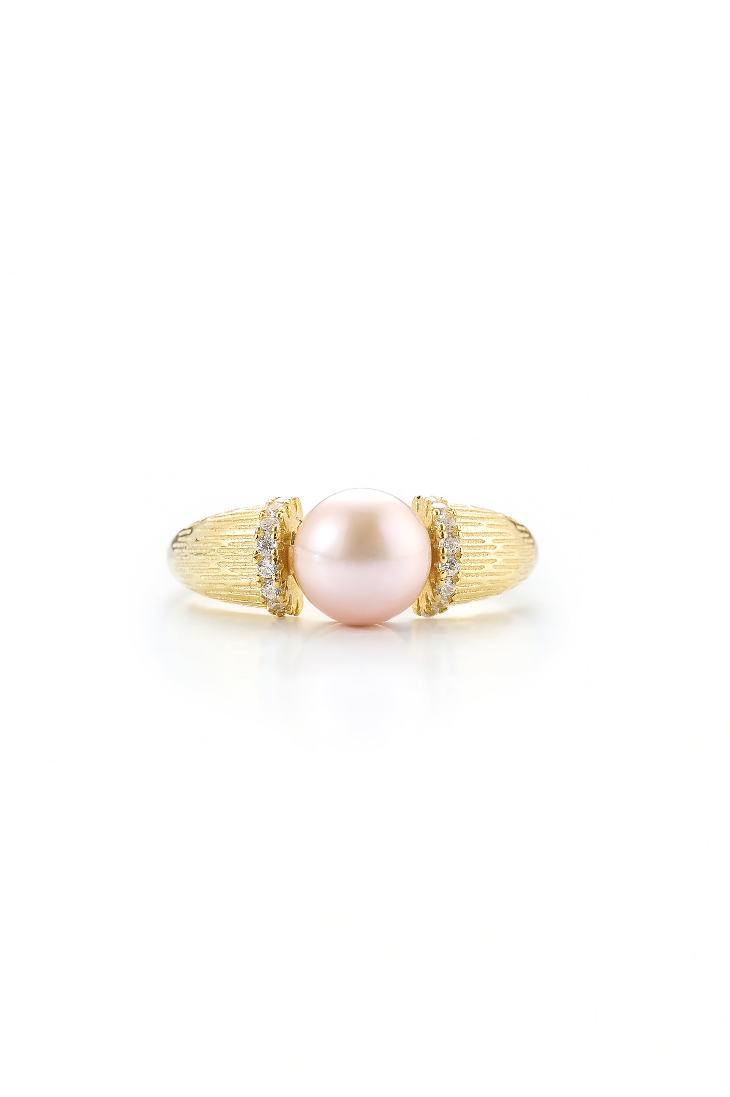 Striped Pearl Ring