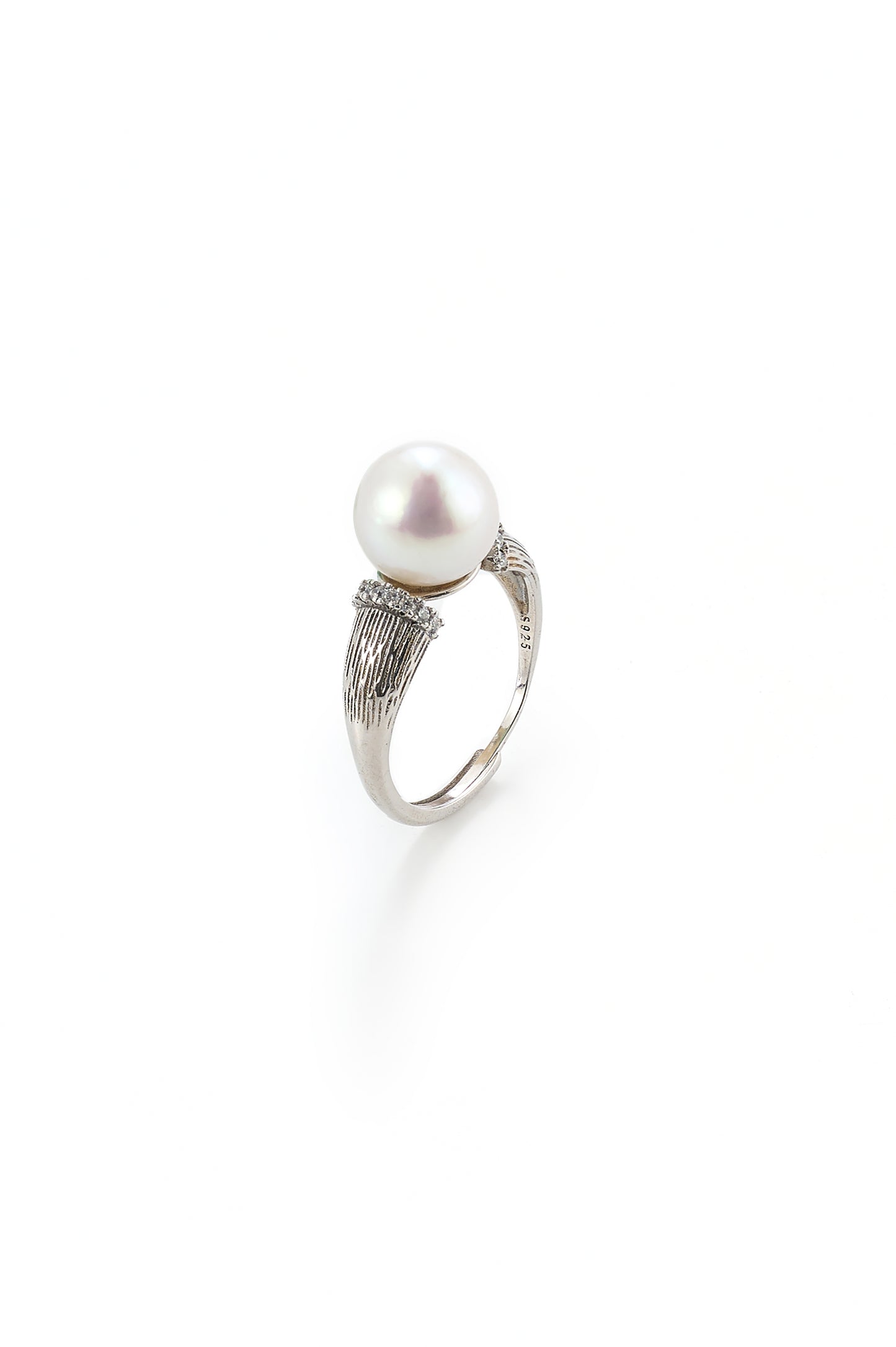 Striped Pearl Ring