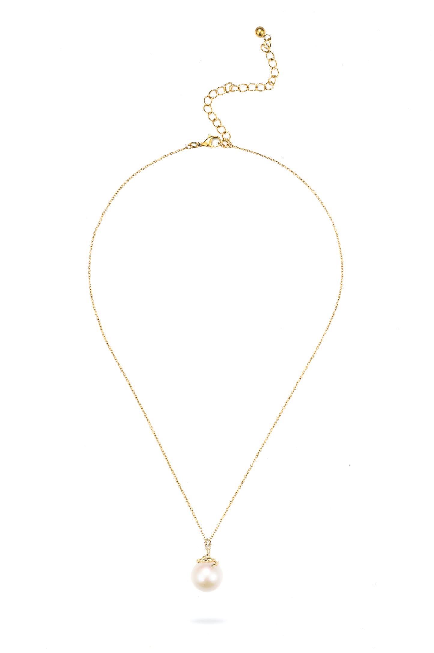 Snake Pedant Pearl Necklace