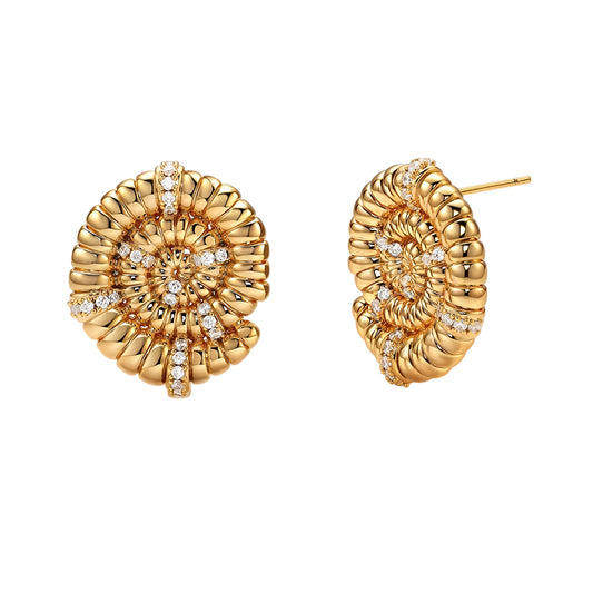 Azura Nautilus Studs