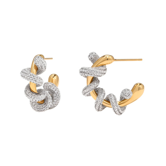 Halo Spiral Earrings