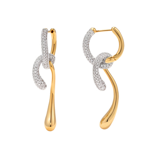 Halo Knot Drop Earrings