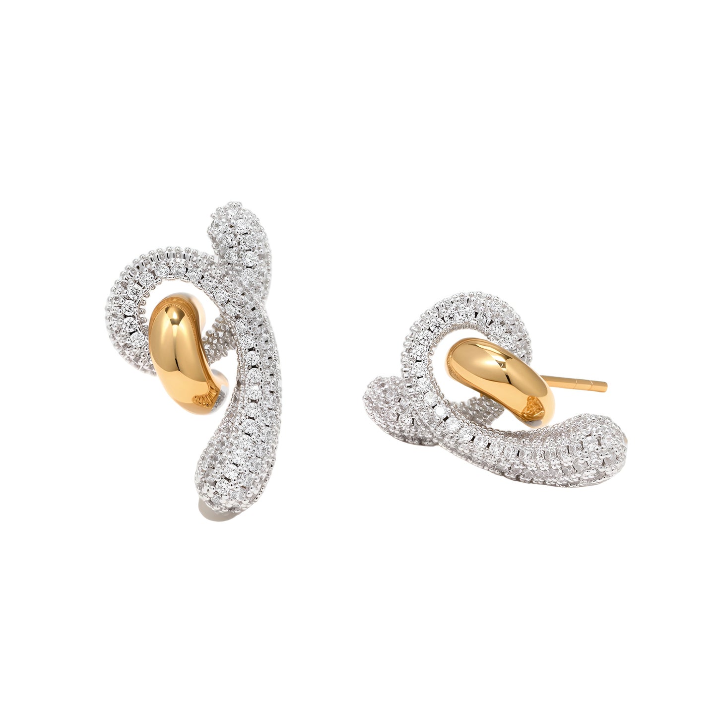 Halo Sculpted Stud Earrings