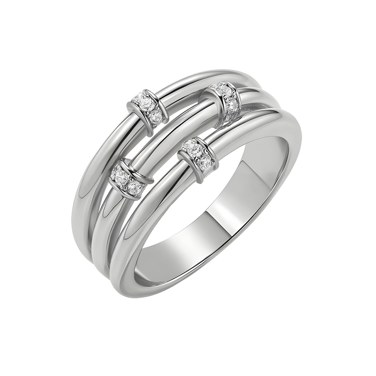 Aurelia Layered Band Ring