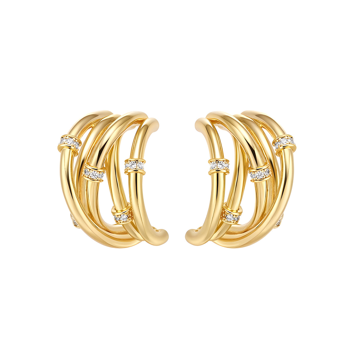 Aurelia Layered Cuff Earrings